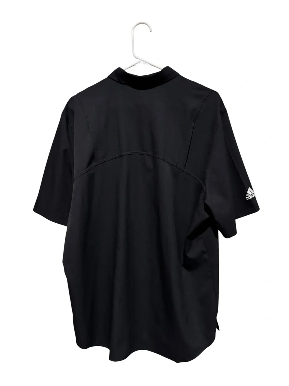 adidas Black Short-Sleeve Button-Down Shirt with Ragin Cajuns